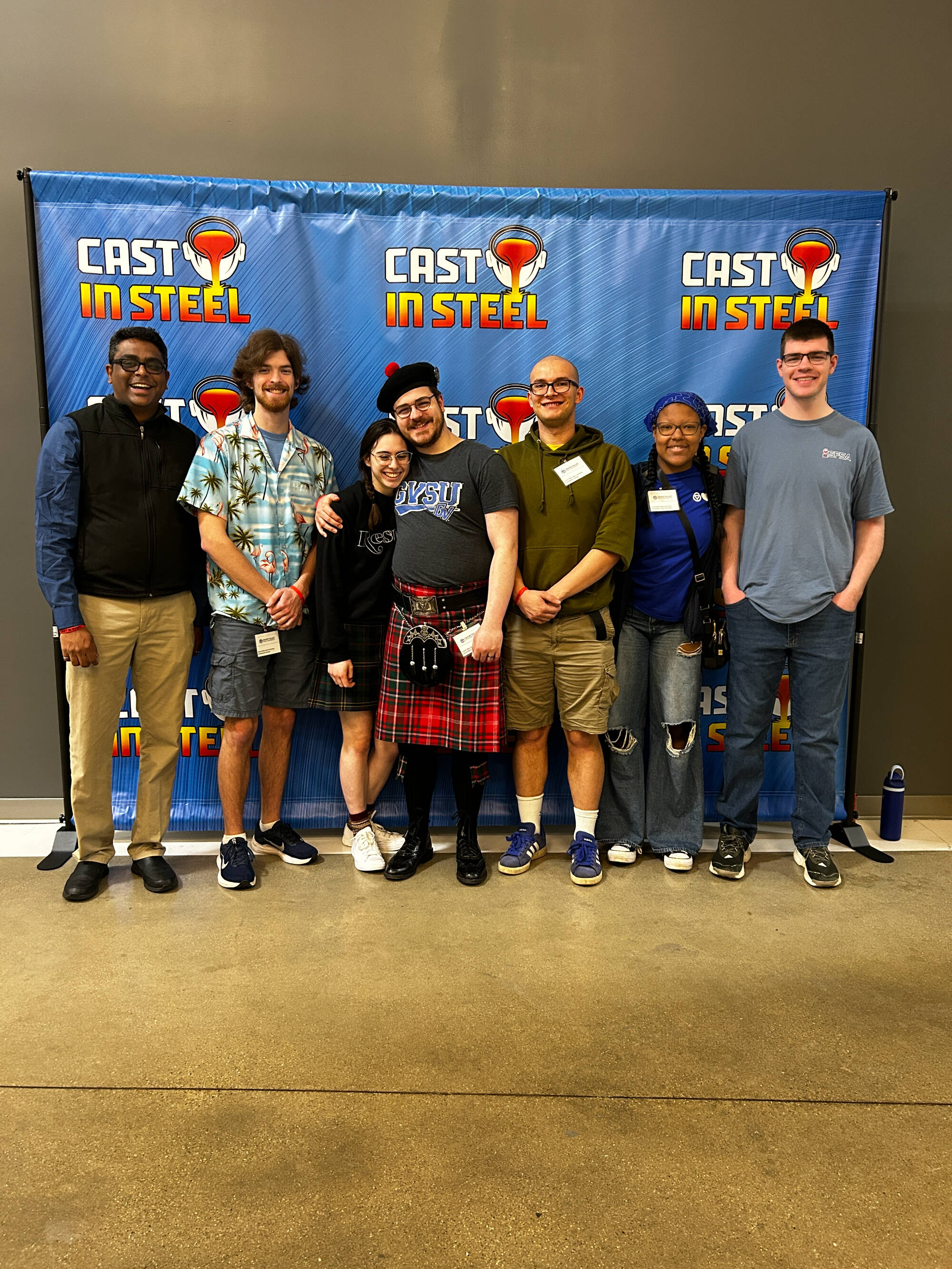 GVSU Cast In Steel team members